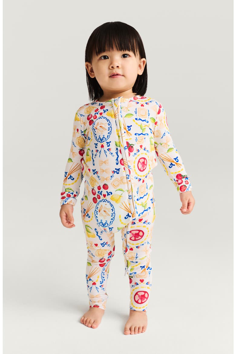 Print Convertible One-Piece Footie, Alternate, color, MANGIA