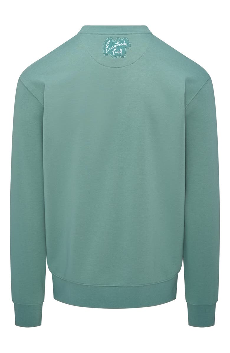 Eastside Golf Core Embroidered Swingman Crewneck Sweatshirt, Alternate, color, Mineral Green