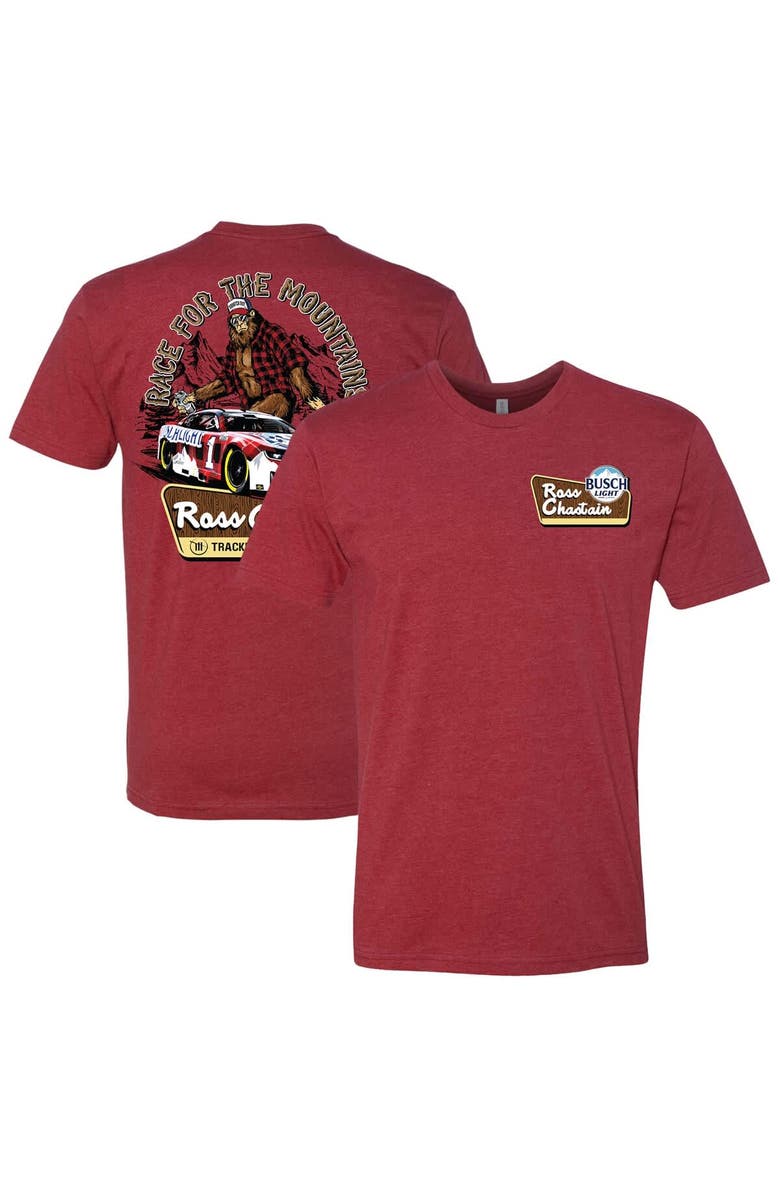 Trackhouse Racing Team Collection Men's Trackhouse Racing Team Collection Red Ross Chastain Busch Light Flannel T-Shirt, Alternate, color, 