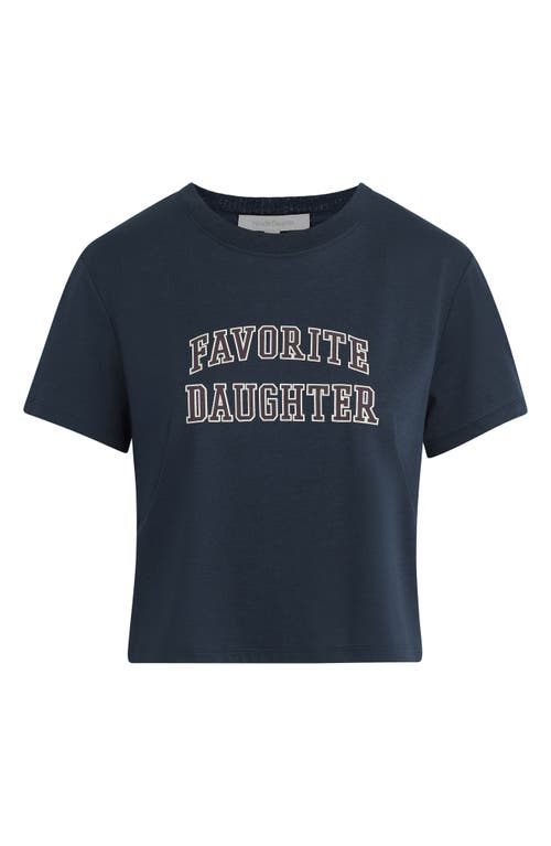 Favorite Daughter Cropped Collegiate T-shirt In Multi