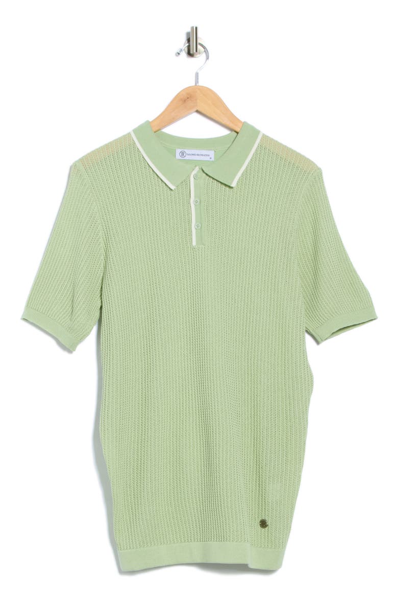 Short Sleeve Knit Sweater, Alternate, color, CELEDON