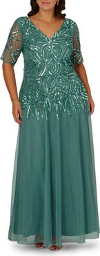 Adrianna Papell Sequin Gown
