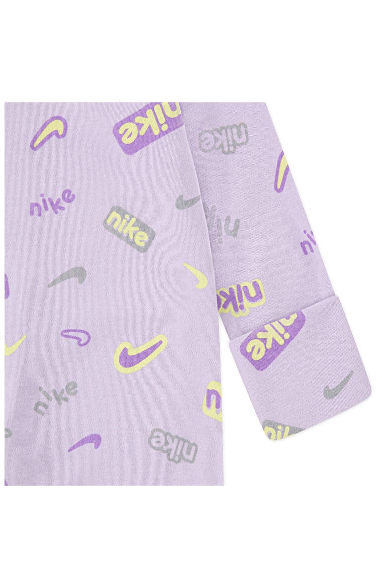 Logo Print Zip Footie, Alternate, color, DOLL