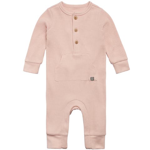 Waffle Knit Romper with Kangaroo Pocket (Baby)