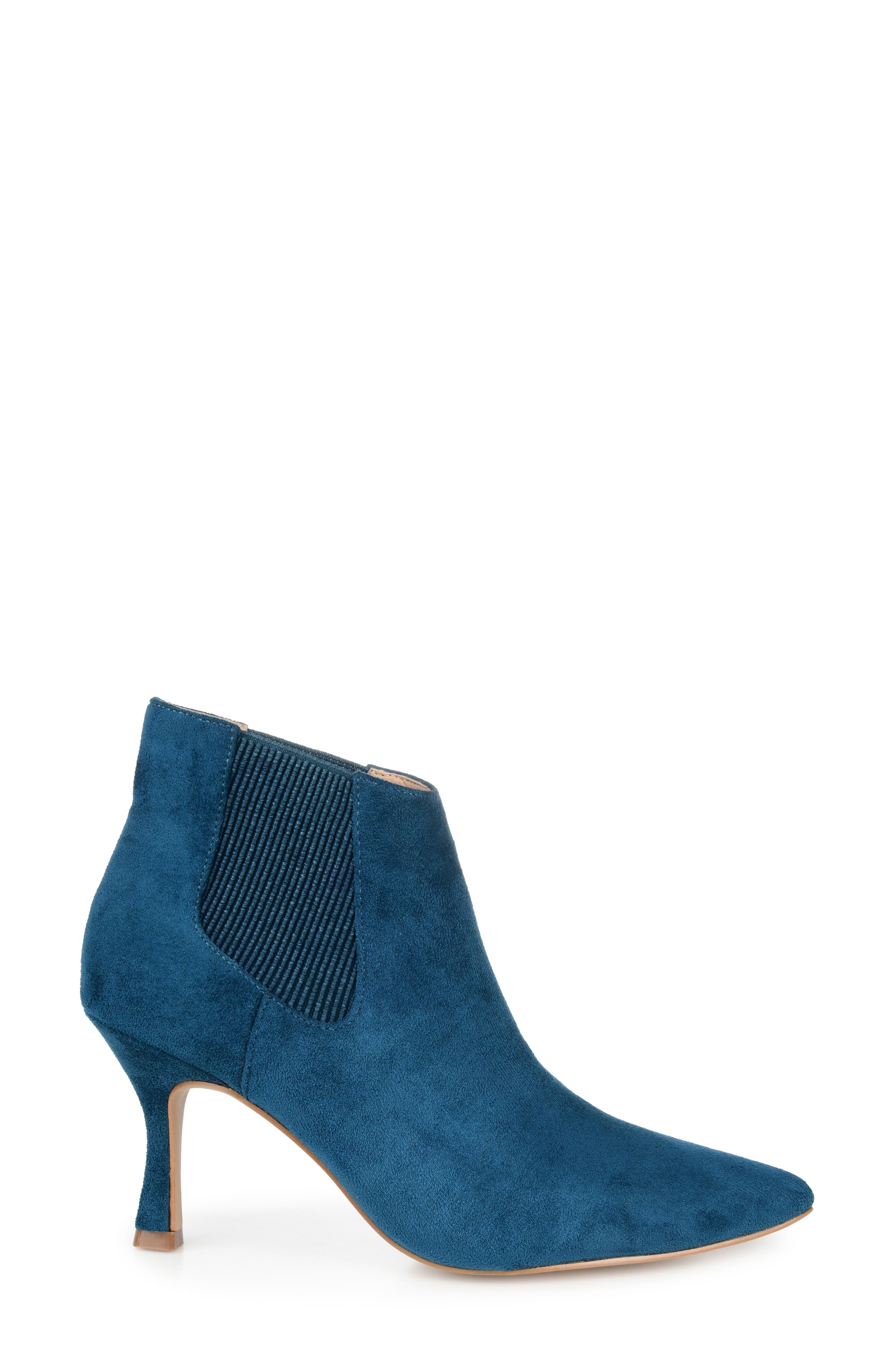 Elitta Vegan Leather Chelsea Bootie, Alternate, color, BLUE