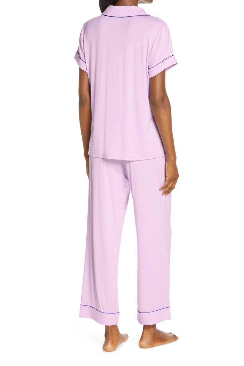 Moonlight Crop Pajamas, Alternate, color, PURPLE BLOOM