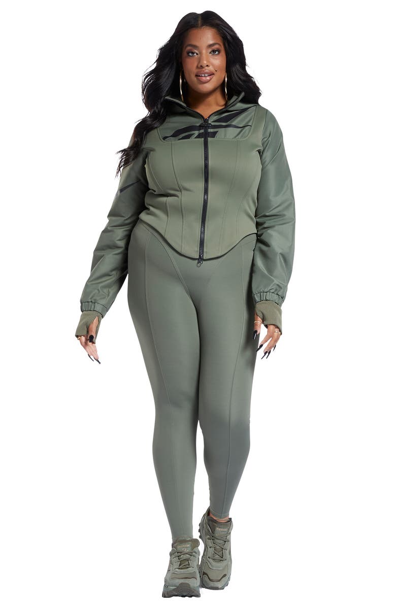 Reebok x Cardi B. Corset Seam Hoodie, Alternate, color,