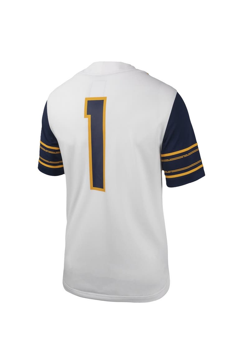 Men's Nike #1 White Cal Bears Untouchable Football Replica Jersey, Alternate, color, White