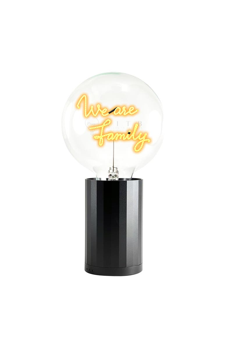 MITB We Are Family Portable Table Lamp, Main, color, Black