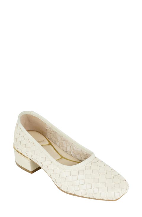 Birdie Woven Leather Pump (Women)