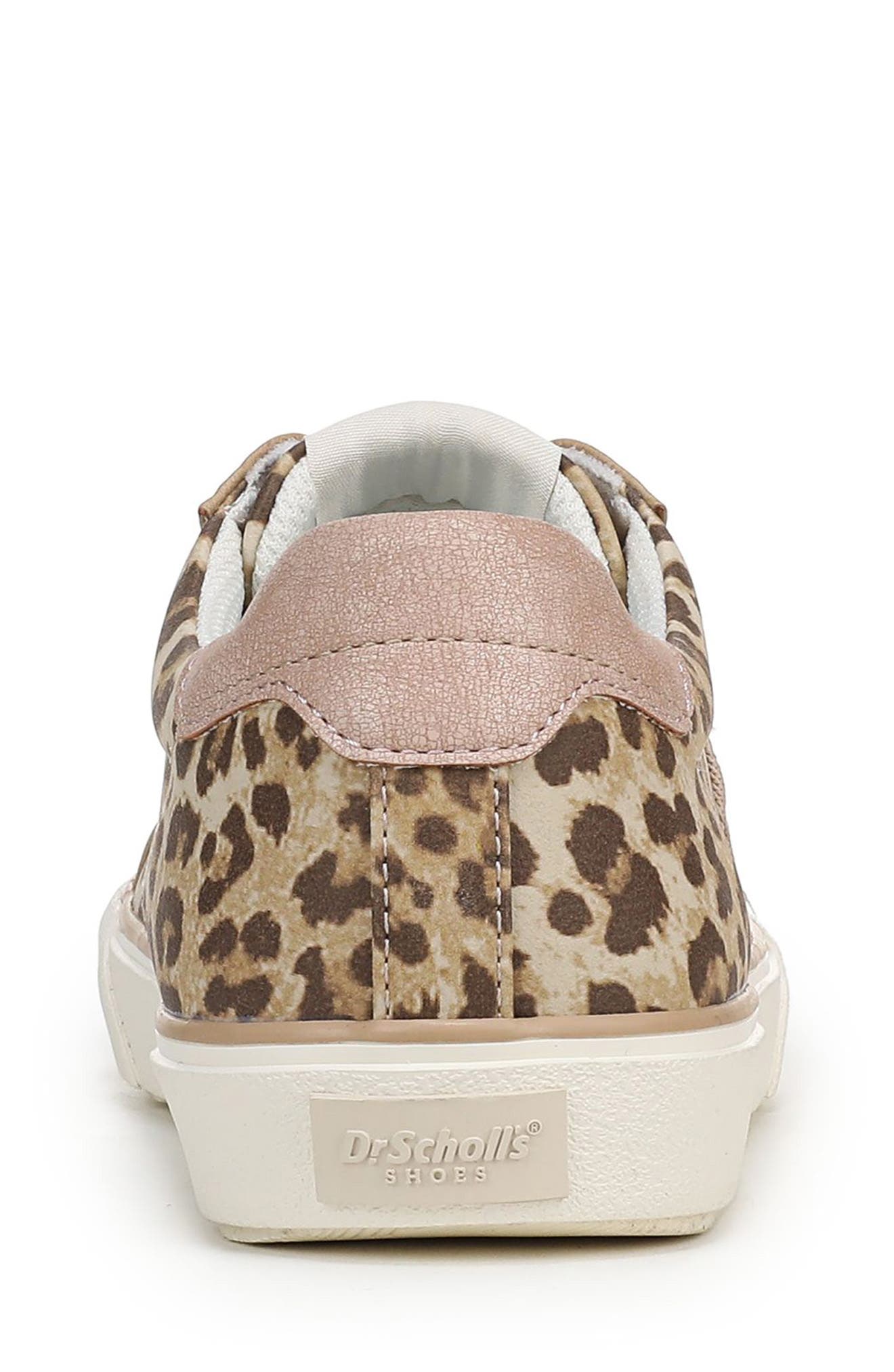 Dr. Scholl's Offline Lace-Up Sneaker - Wide Width Available, Alternate, color, Tan Leopard Faux Leather