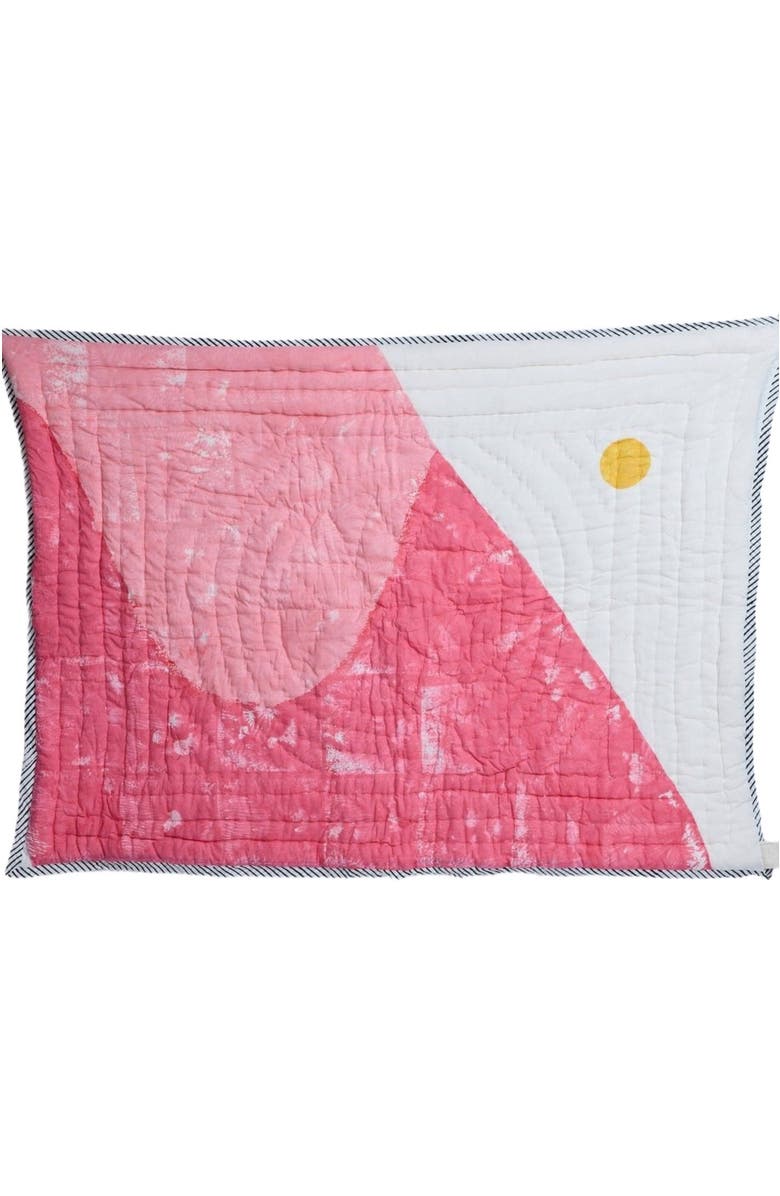 CQC LA Dune Baby Quilt, Main, color, Pink,Yellow, White