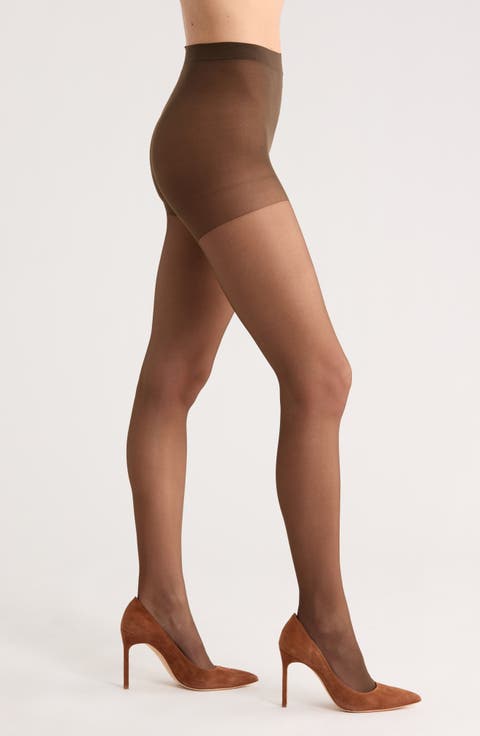 Satin Sheer Control Top Pantyhose