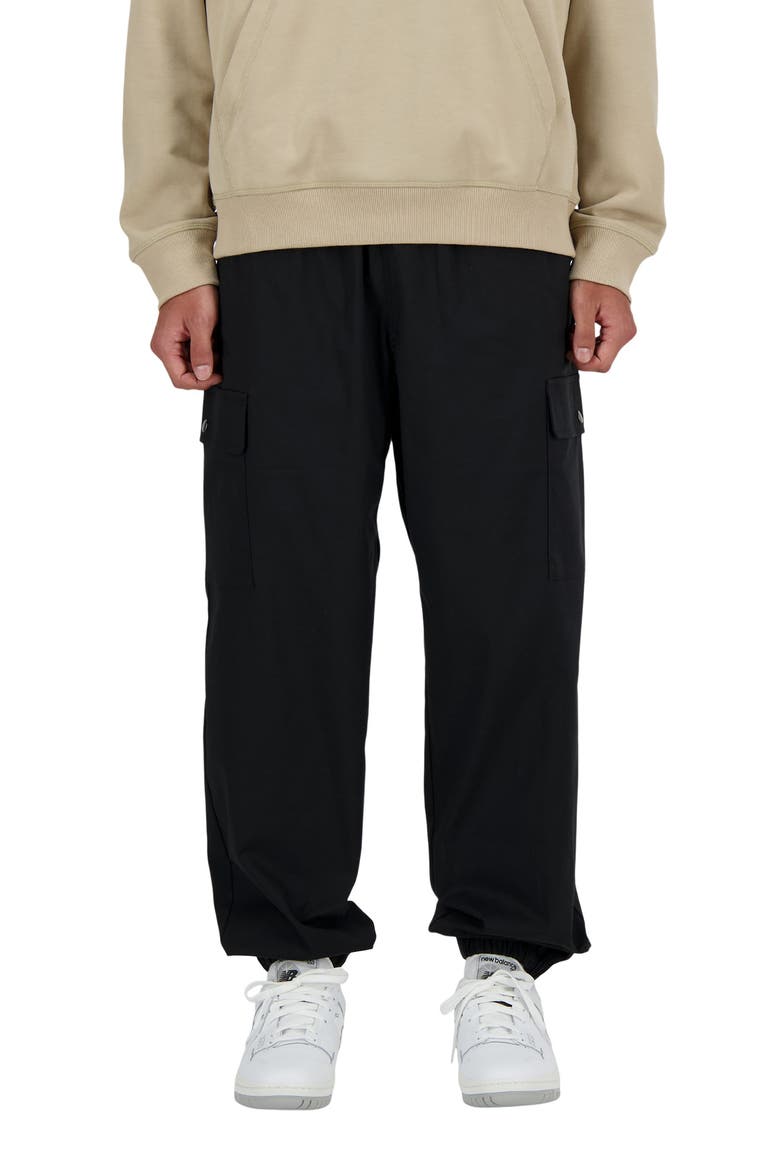 Icon Stretch Twill Cargo Joggers, Main, color, BLACK