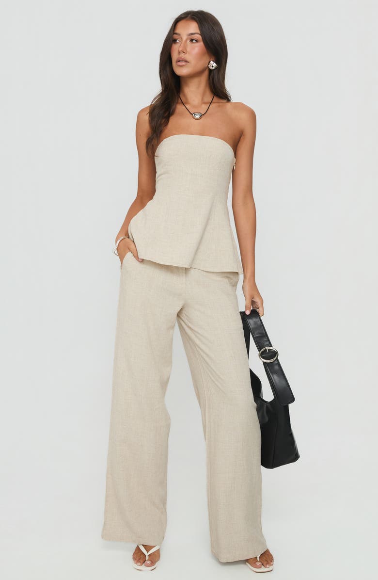 Princess Polly Esidora Strapless Top, Alternate, color, Natural
