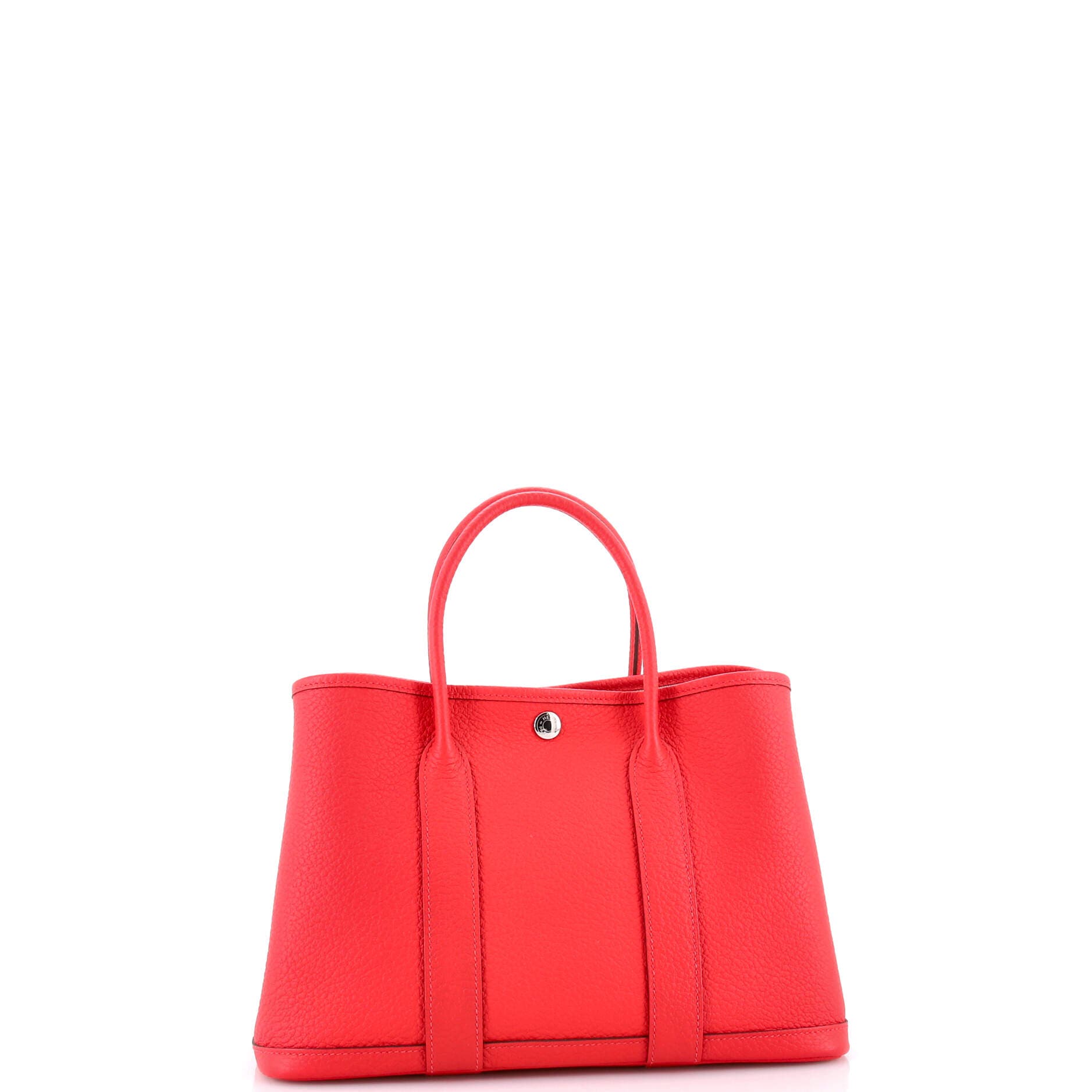 Pre-Owned Hermes Garden Party Tote Leather 30, Alternate, color, Bougainvillier