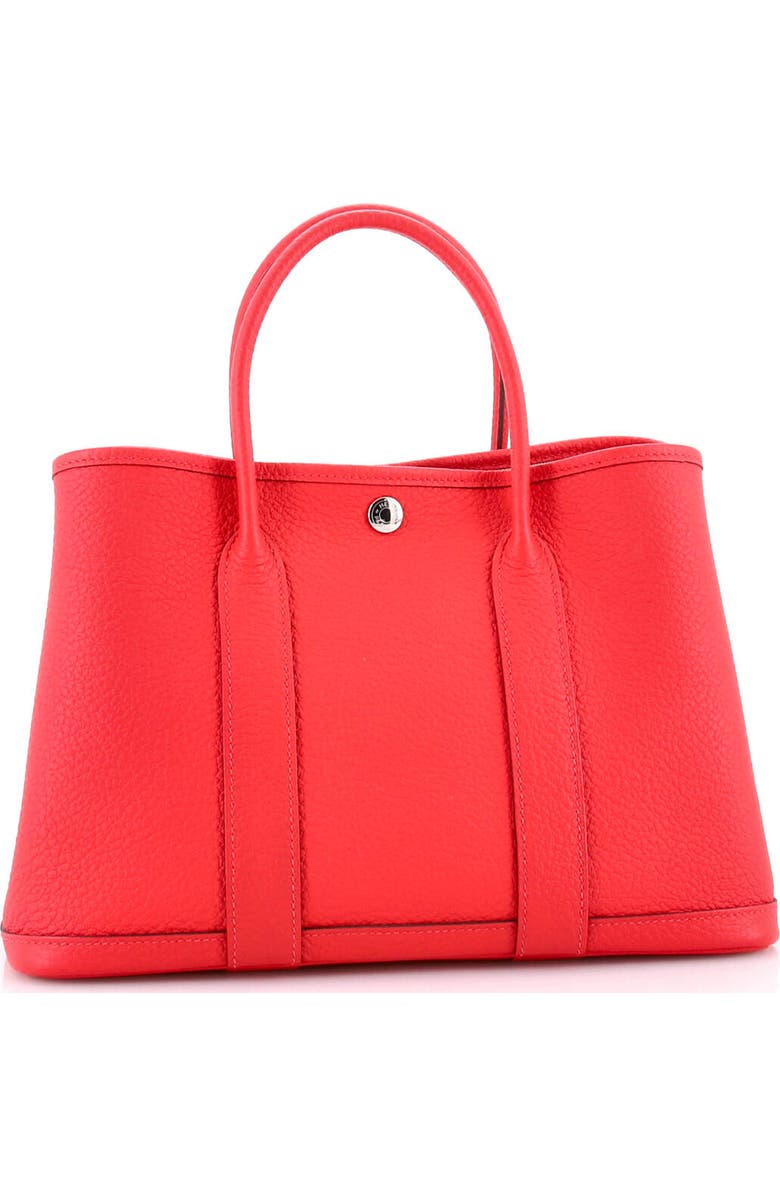 Pre-Owned Hermes Garden Party Tote Leather 30, Alternate, color, Bougainvillier