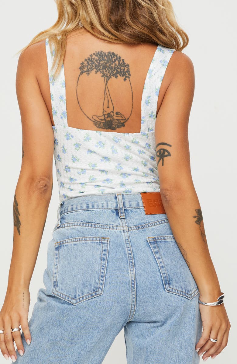 Princess Polly Lupton Floral Bodysuit, Alternate, color, 