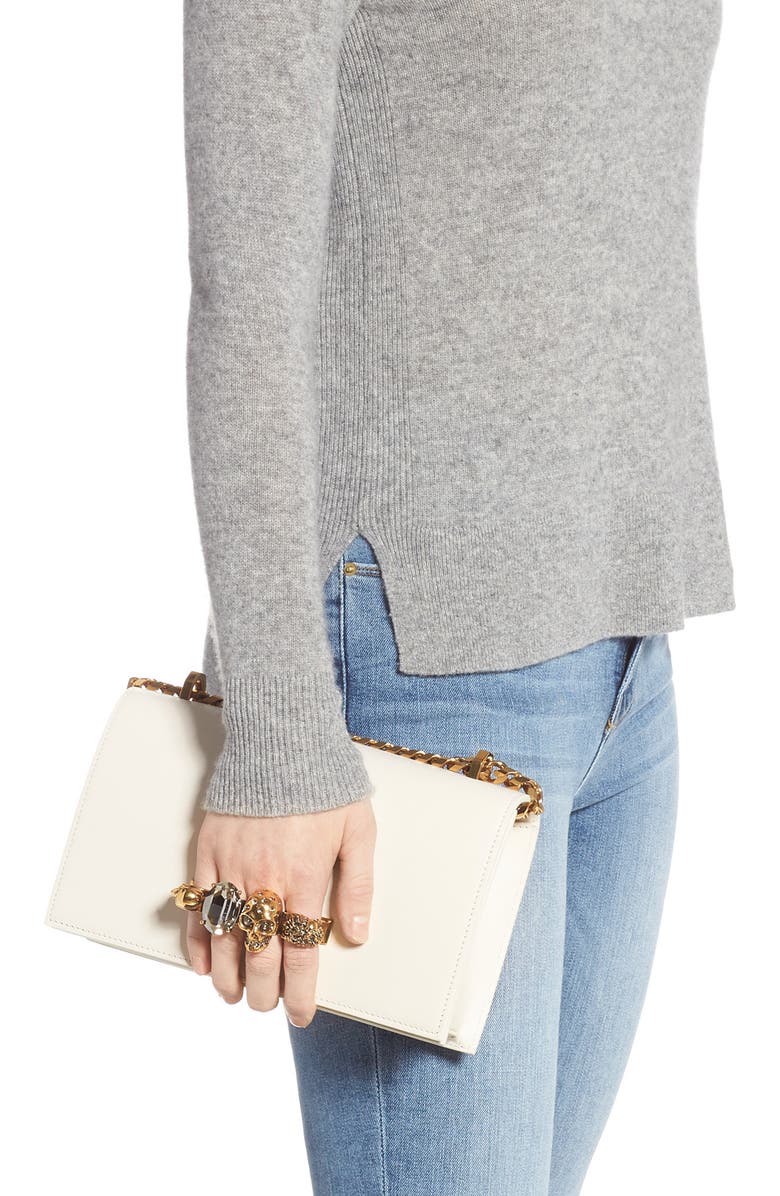 McQueen Alexander McQueen Leather Crossbody Bag, Alternate, color,