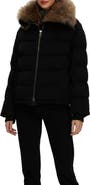 GORSKI Cashmere Down Jacket with Genuine Shearling Collar