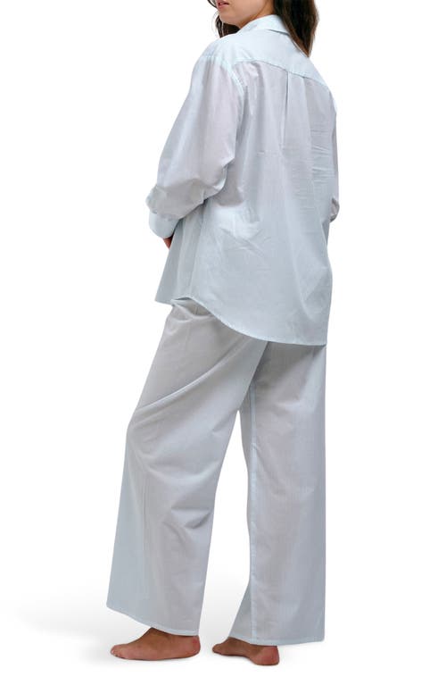Andine Essen Lyon Stripe Cotton Button-up Pajama Top