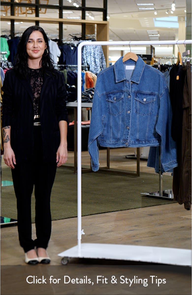 Oversize Denim Trucker Jacket, sales video thumbnail