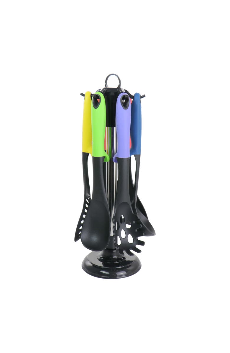 Megachef Nylon Cooking Utensils, Set of 7, Main, color, Assorted
