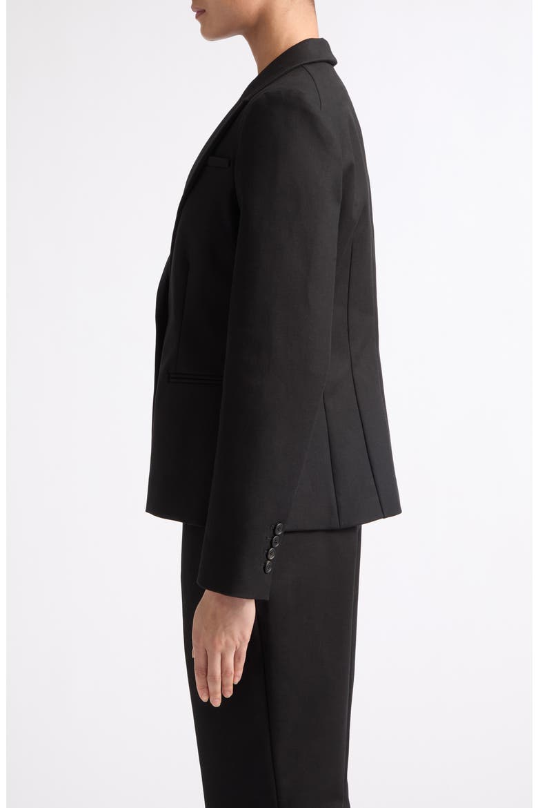 Kenmare Cotton Blazer, Alternate, color, BLACK