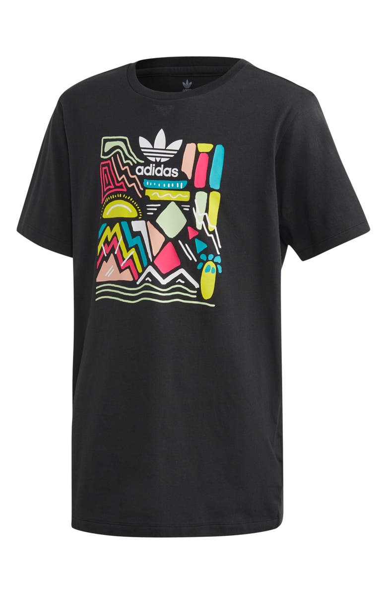 adidas Originals adidas Logo Graphic Boyfriend Tee, Main, color,