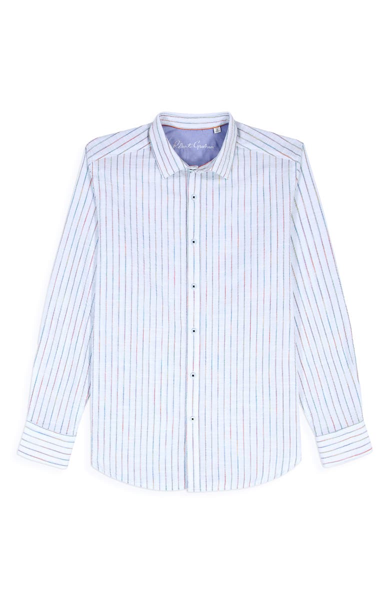 Robert Graham Wythburn Cotton Button-Up Shirt, Alternate, color, Multi