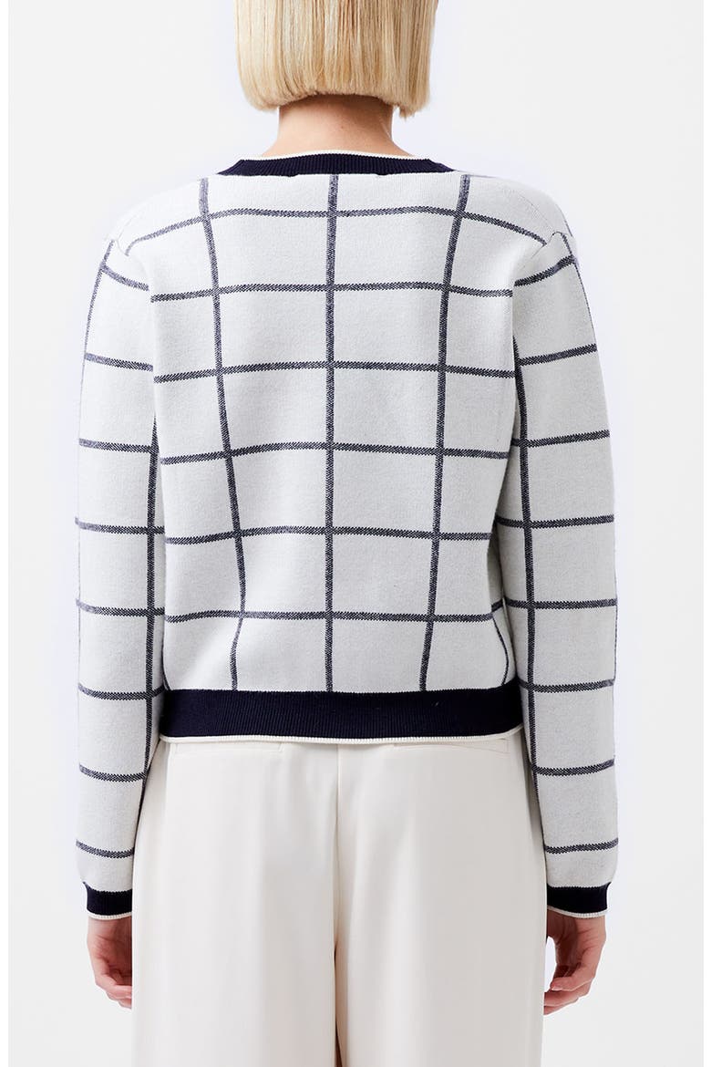 Check Cardigan, Alternate, color, CLASSIC CREAM-MARINE