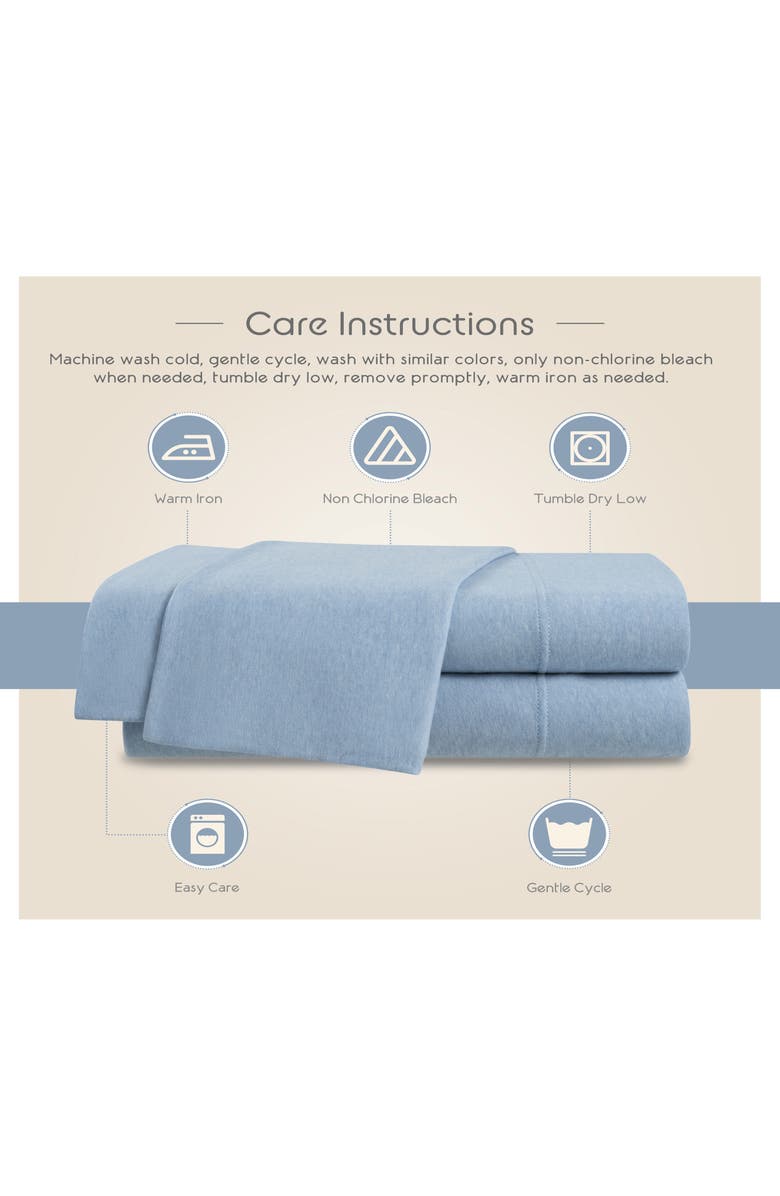 Vellux Snuggle Sheet Set, Alternate, color, Soft Blue