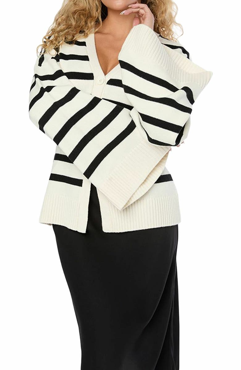 WeWoreWhat Cinched Waist Cardigan, Alternate, color,