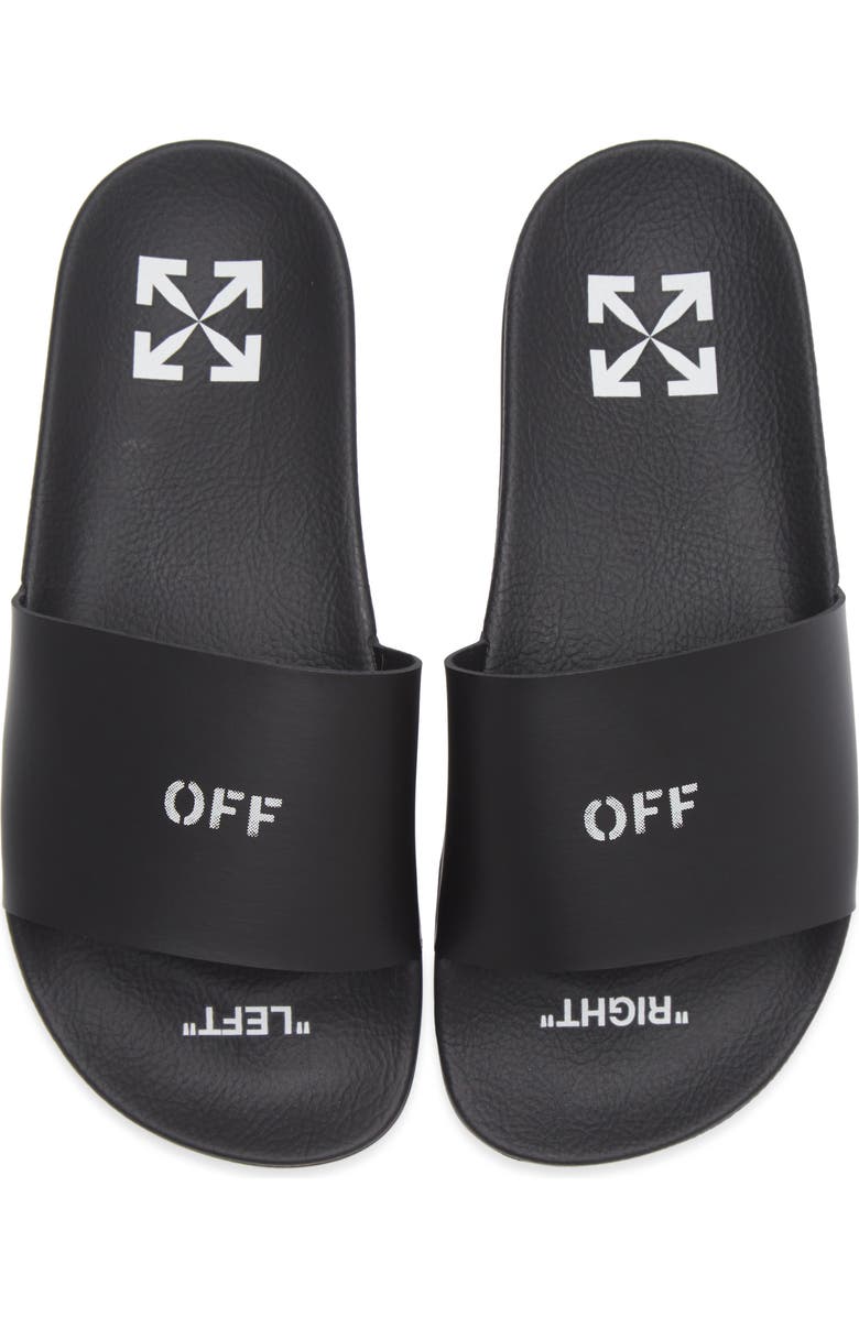 Off-White Pool Slide Sandal, Alternate, color, Black No Color