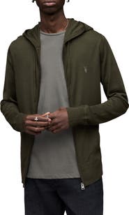 AllSaints Mode Slim Fit Merino Wool Zip Hoodie