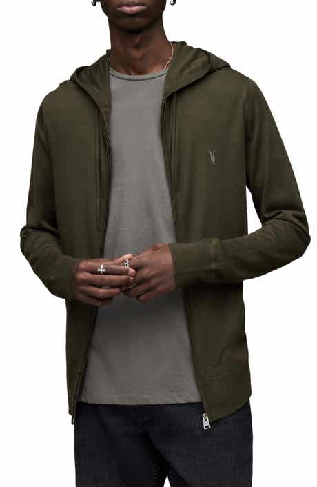 AllSaints Mode Slim Fit Merino Wool Zip Hoodie