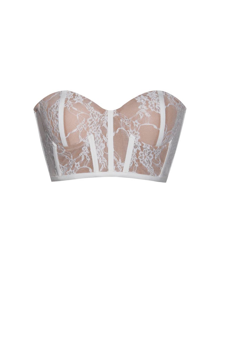 New Romantics Lace Corset Top, Alternate, color, White