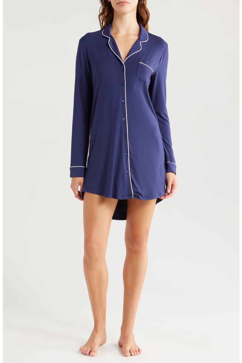 Moonlight Eco Nightshirt, Main, color, NAVY PEACOAT