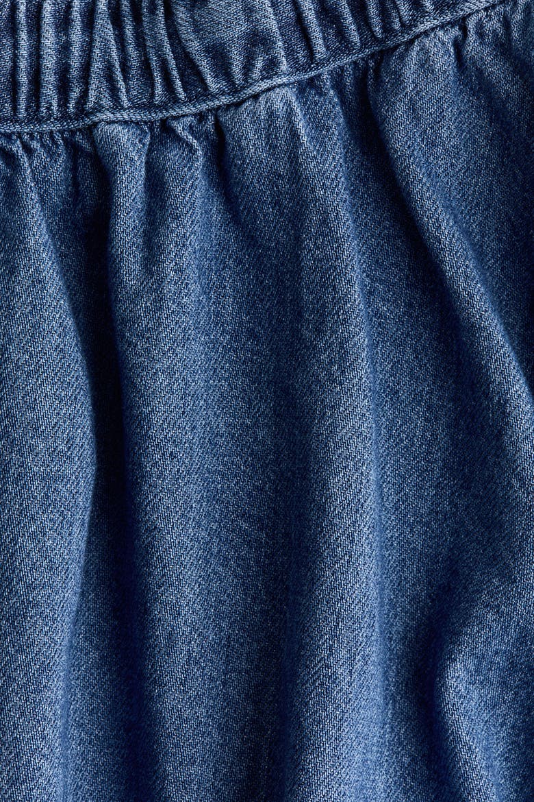 Mama Flared Cotton-blend Skort, Alternate, color, Denim blue