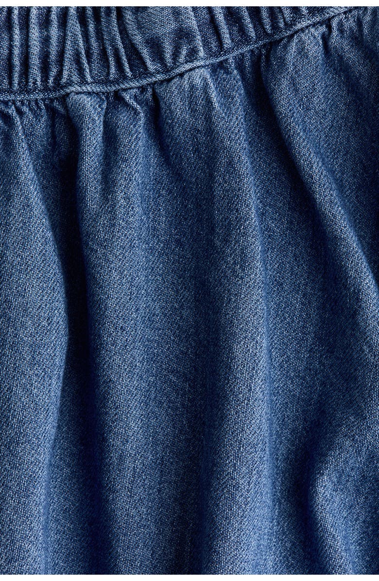 H&M Mama Flared Cotton-blend Skort, Alternate, color, Denim Blue