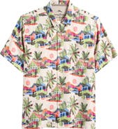 Tommy Bahama Cabana Skies Short Sleeve Silk Button-Up Shirt
