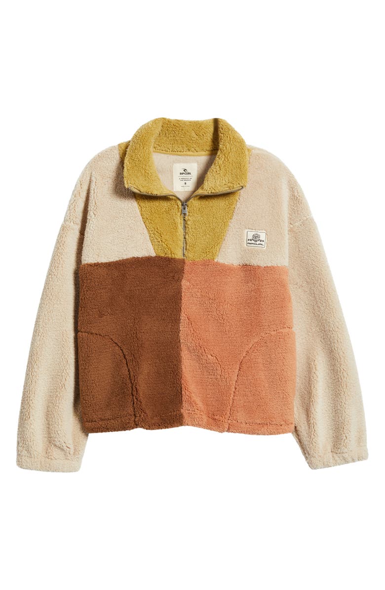 Rip Curl Block Party High Pile Fleece Jacket, Main, color, 