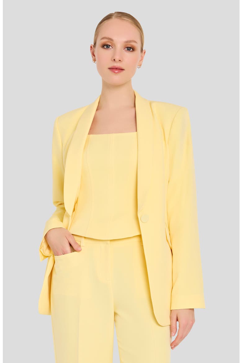 Shawl Collar Jacket, Alternate, color, BUTTERCUP