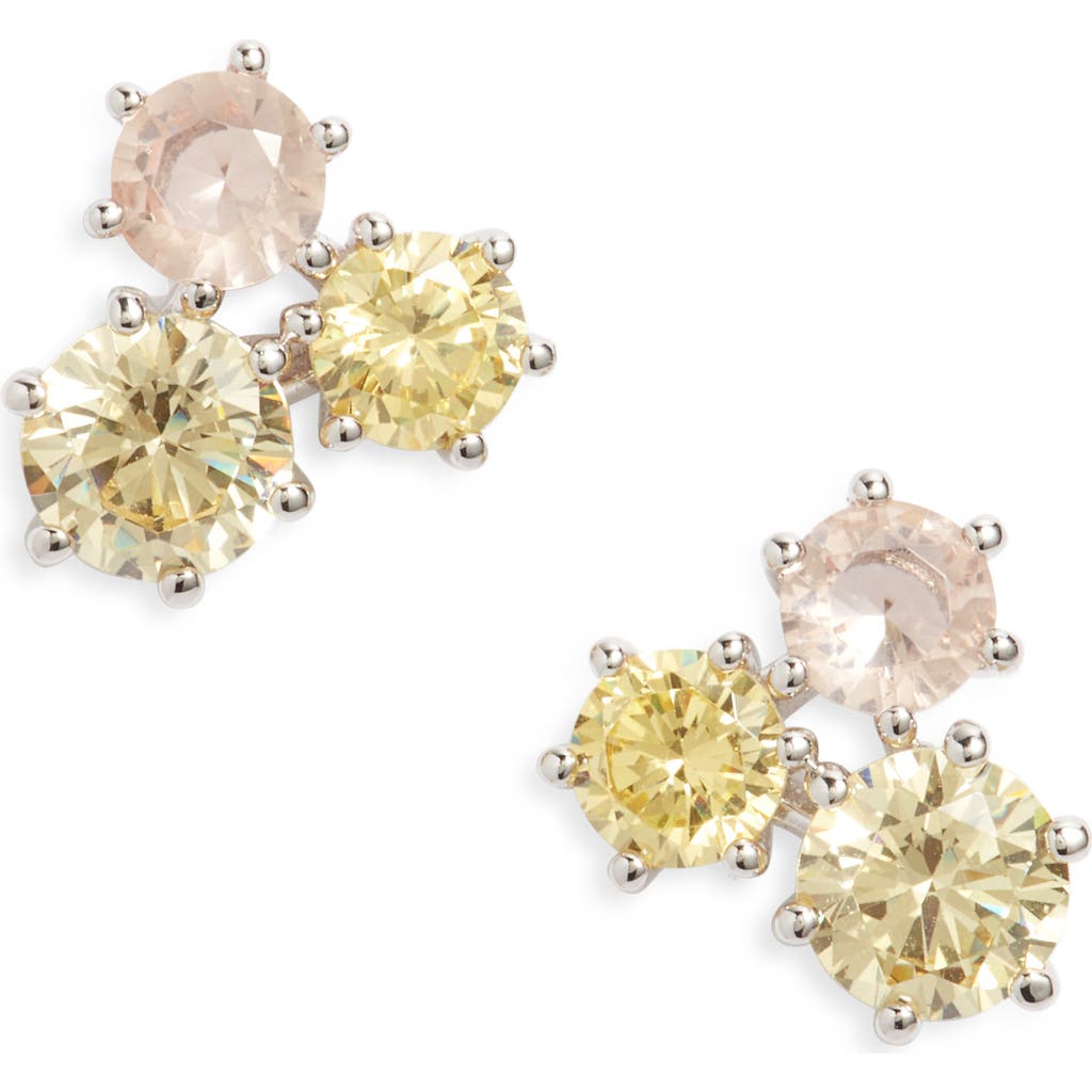 NADRI NADRI NATURAL BEAUTY TRIO CRYSTAL STUD EARRINGS