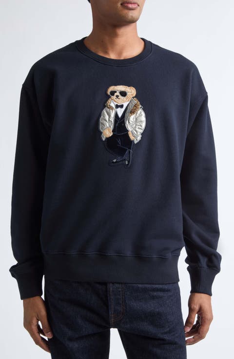 Bear Patch Fleece Sweatshirt