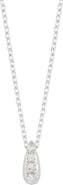 Estella Bartlett Teardrop Cubic Zirconia Pendant Necklace