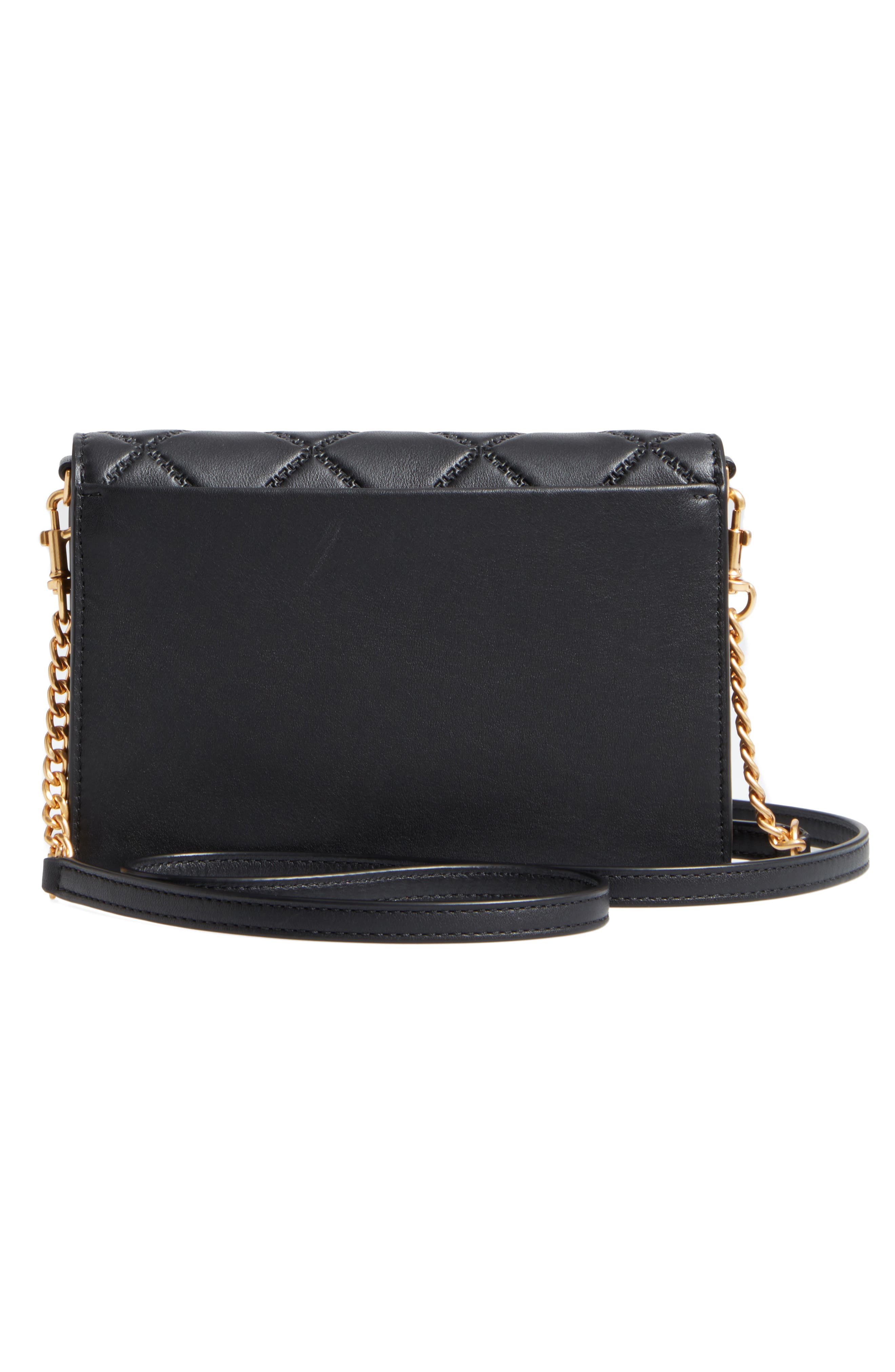 Tory Burch Mini Georgia Quilted Leather Shoulder Bag, Alternate, color, 