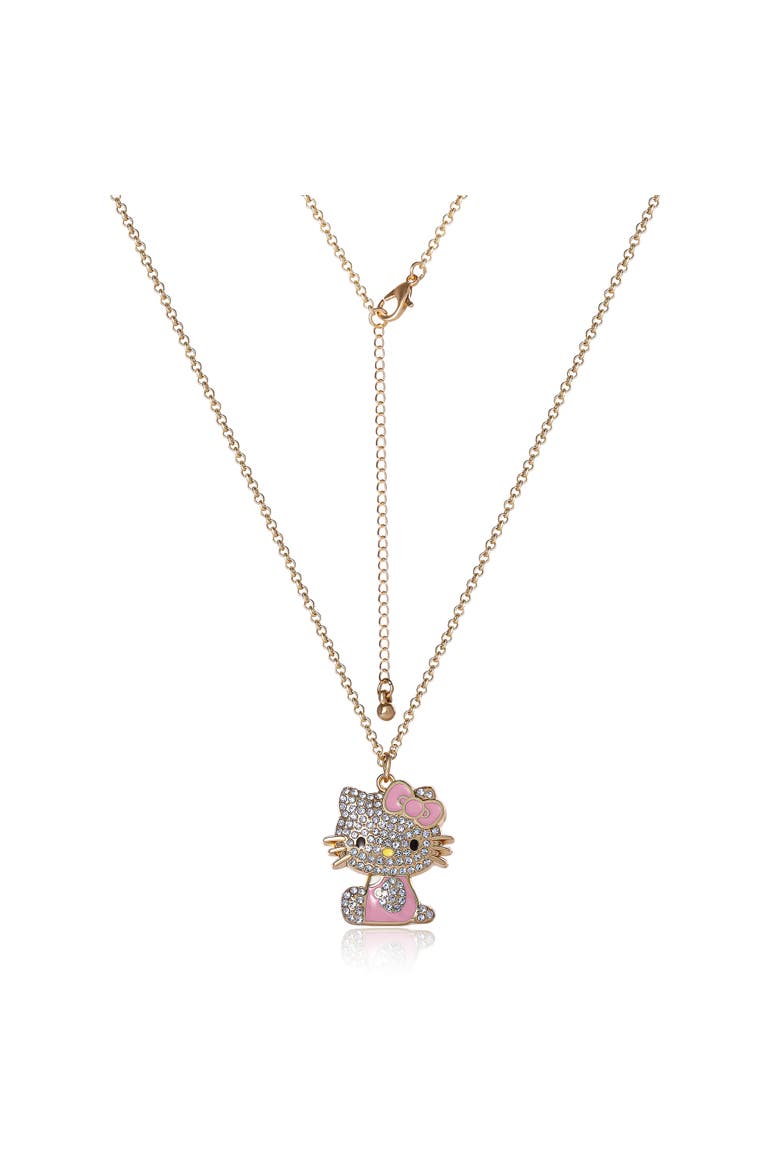 Crystal Pendant Necklace, Alternate, color, Pink