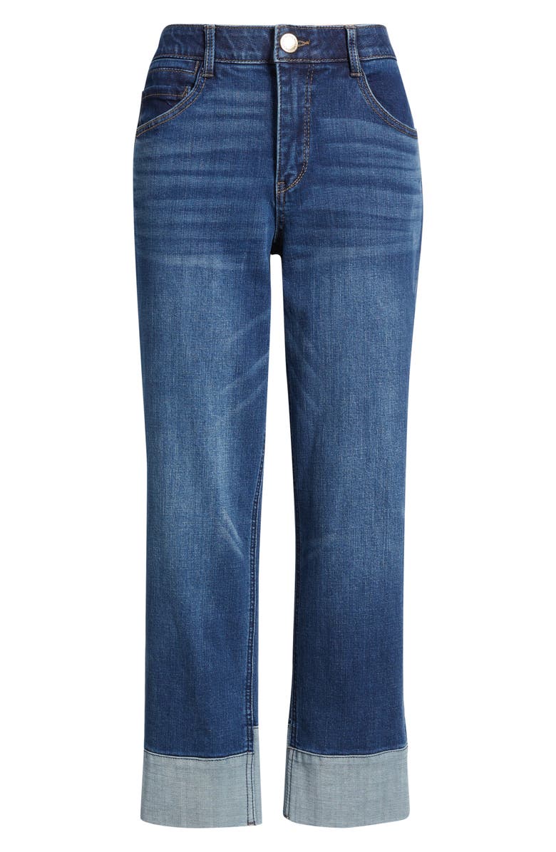 Wit & Wisdom Round Up High Waist Ankle Boyfriend Jeans, Alternate, color, Blue