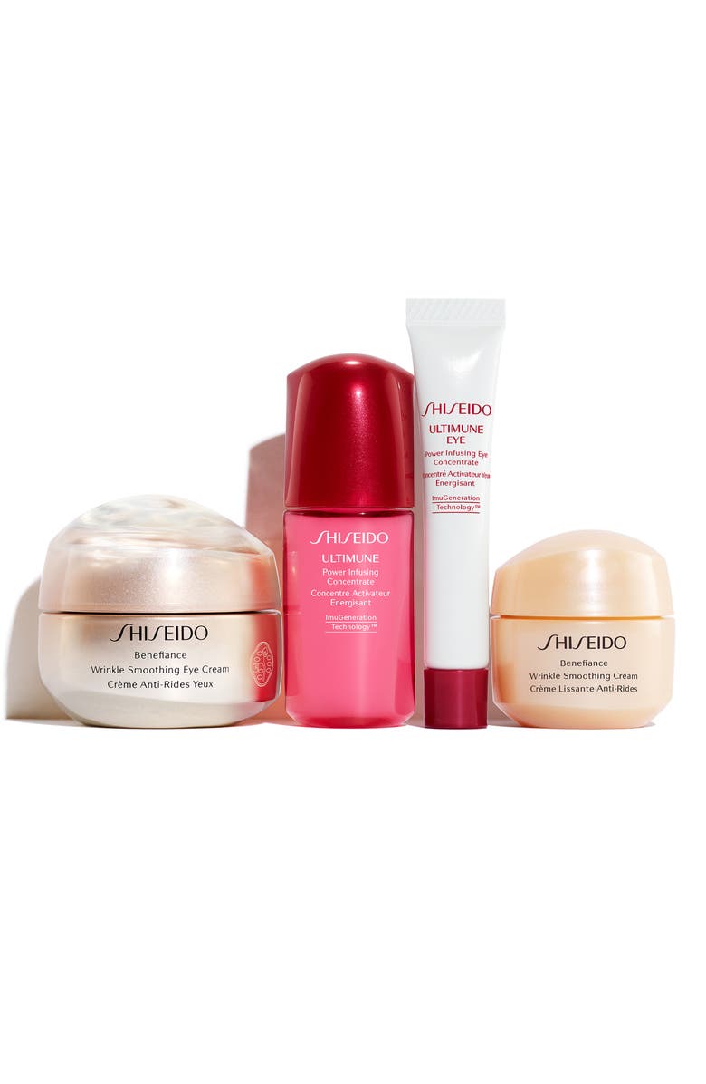 Shiseido Benefiance Wrinkle Smoothing Eye Set USD $133 Value, Alternate, color, 